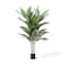 Glitzhome&#xAE; 5ft. Potted Faux Palm Tree